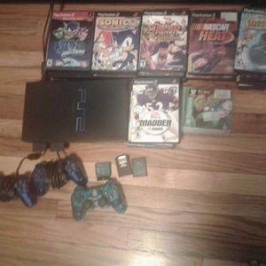 Ps2 with 39 games and 3 controllers